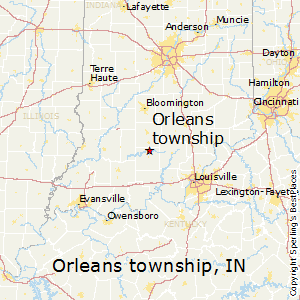 Orleans_township,Indiana Map