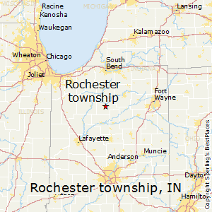 Rochester_township,Indiana Map