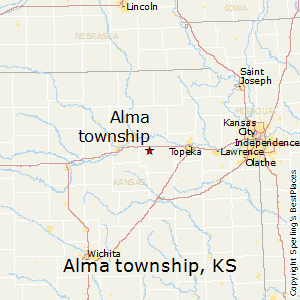 Alma_township,Kansas Map