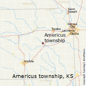 Americus_township,Kansas Map
