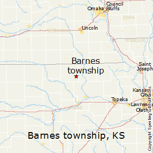 Barnes_township,Kansas Map