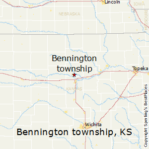 Bennington_township,Kansas Map