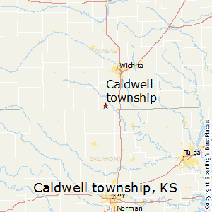 Caldwell_township,Kansas Map