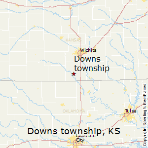 Downs_township,Kansas Map