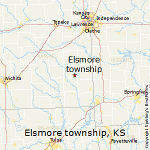 Elsmore_township,Kansas Map