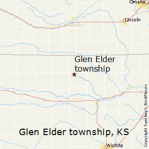 Glen_Elder_township,Kansas Map