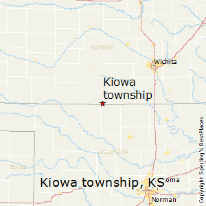 Kiowa_township,Kansas Map