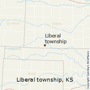 Liberal_township,Kansas Map