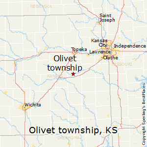 Olivet_township,Kansas Map