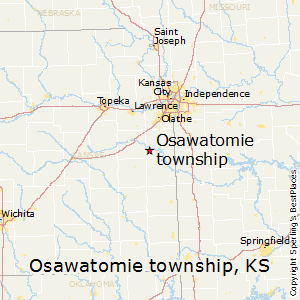 Osawatomie_township,Kansas Map