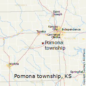 Pomona_township,Kansas Map