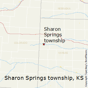 Sharon_Springs_township,Kansas Map