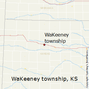 WaKeeney_township,Kansas Map