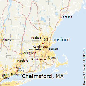 Chelmsford,Massachusetts Map