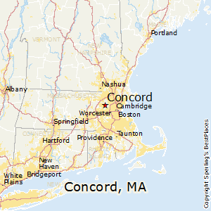 Concord,Massachusetts Map