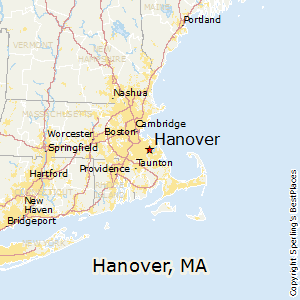 Hanover,Massachusetts Map
