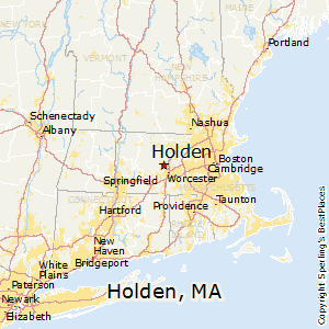 Holden,Massachusetts Map