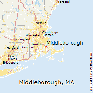 Middleborough,Massachusetts Map