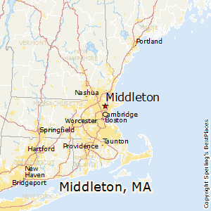 Middleton,Massachusetts Map