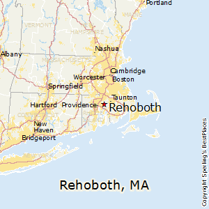 Rehoboth,Massachusetts Map