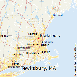 Tewksbury,Massachusetts Map