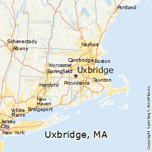 Uxbridge,Massachusetts Map