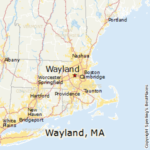 Wayland,Massachusetts Map