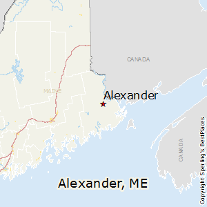Alexander,Maine Map