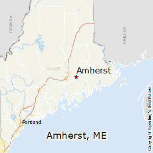 Amherst,Maine Map