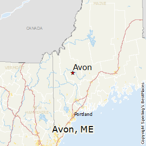 Avon,Maine Map