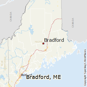 Bradford,Maine Map