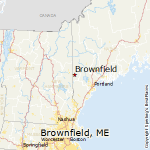 Brownfield,Maine Map