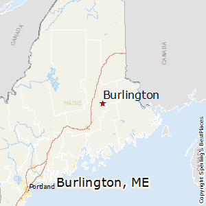Burlington,Maine Map