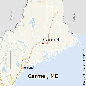 Carmel,Maine Map