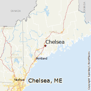 Chelsea,Maine Map