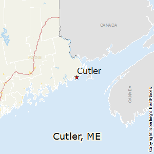 Cutler,Maine Map
