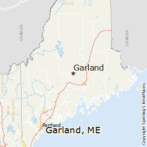 Garland,Maine Map