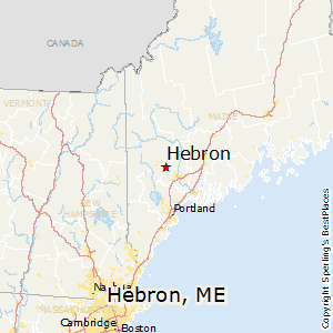 Hebron,Maine Map
