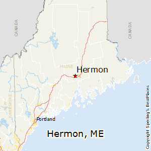 Hermon,Maine Map