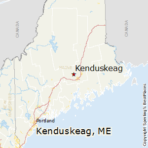 Kenduskeag,Maine Map