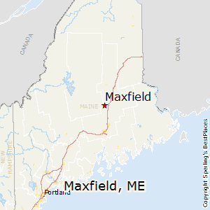 Maxfield,Maine Map