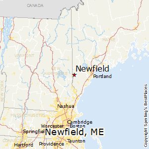 Newfield,Maine Map