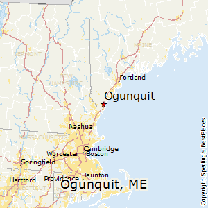 Ogunquit,Maine Map