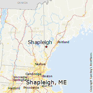 Shapleigh,Maine Map