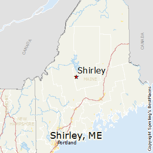 Shirley,Maine Map