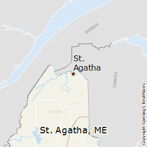 St_Agatha,Maine Map
