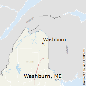 Washburn,Maine Map