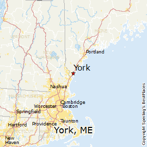 York,Maine Map