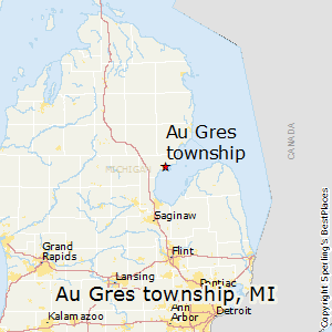 Au Gres Michigan Map Best Places To Live In Au Gres Township, Michigan
