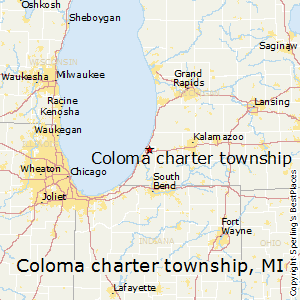 Coloma_charter_township,Michigan Map